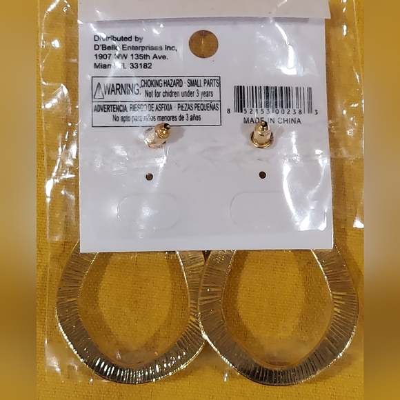 D'Bello Blue Dangle Earrings - Picture 2 of 6